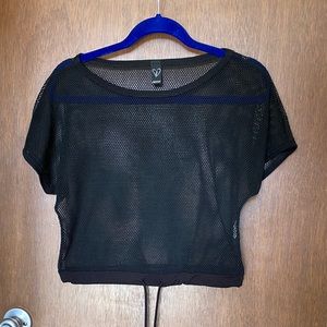 Mesh styled crop top